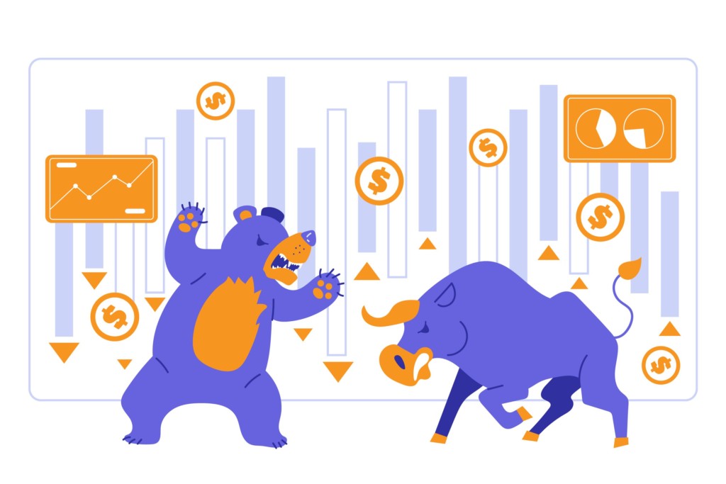 Comparatif entre bear market et bull market